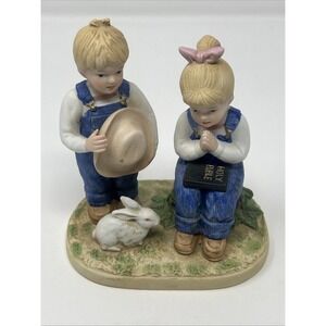 Vintage HOMCO 1985 Denim Days Jesus Loves Us Holy Bible Danny Debbie Bunny Farm